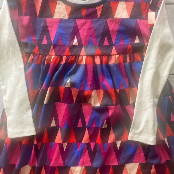 Tea Collection Geometric Layered Dress size 6 - Picture 4 of 9